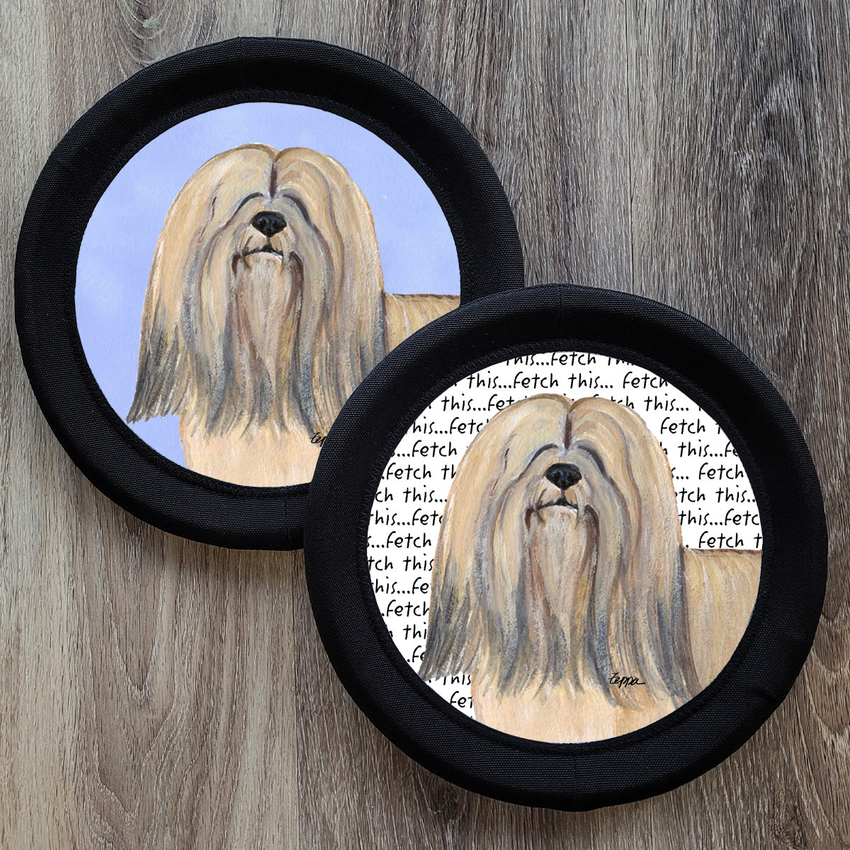 Lhasa Apso FotoFrisby Flying Disk Dog Toy