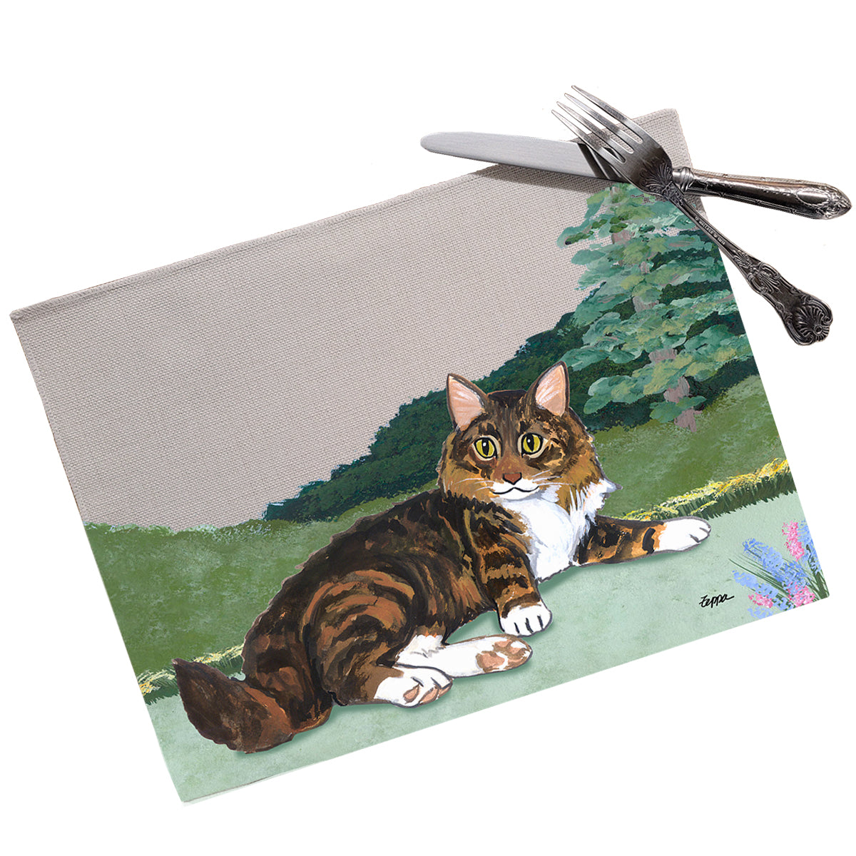 Maine Coon Cat Scenic Placemats