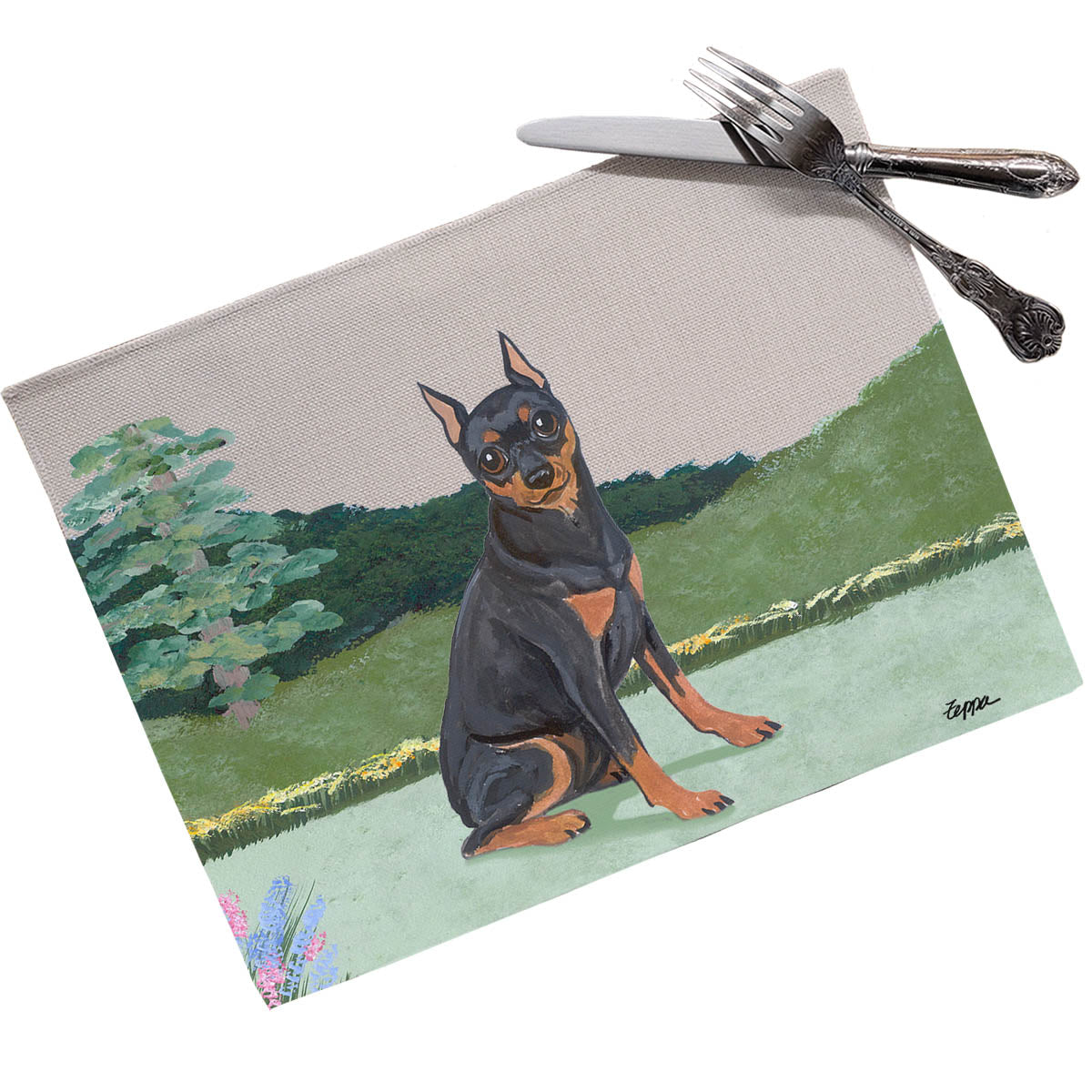 Miniature Pinscher Scenic Placemats
