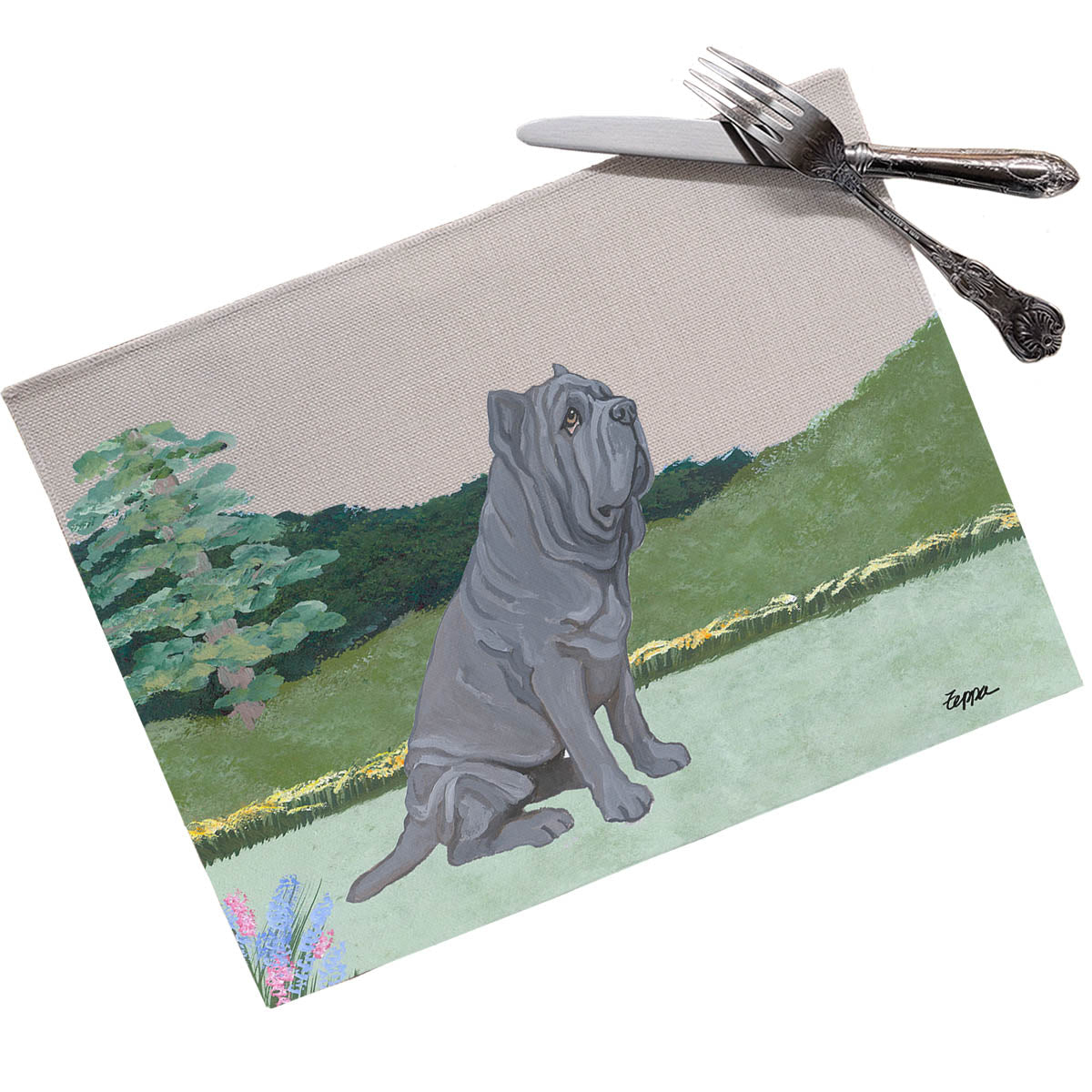 Neopolitan Mastiff Scenic Placemats