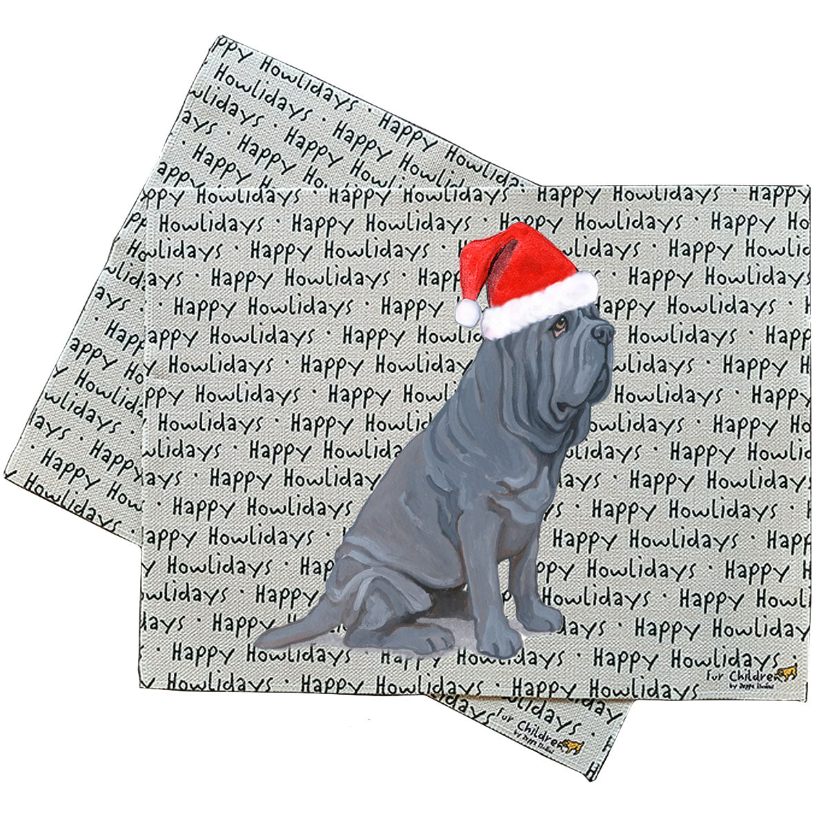 Neopolitan Mastiff Howliday Placemats