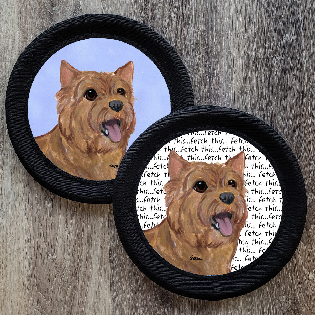 Norwich Terrier FotoFrisby Flying Disk Dog Toy
