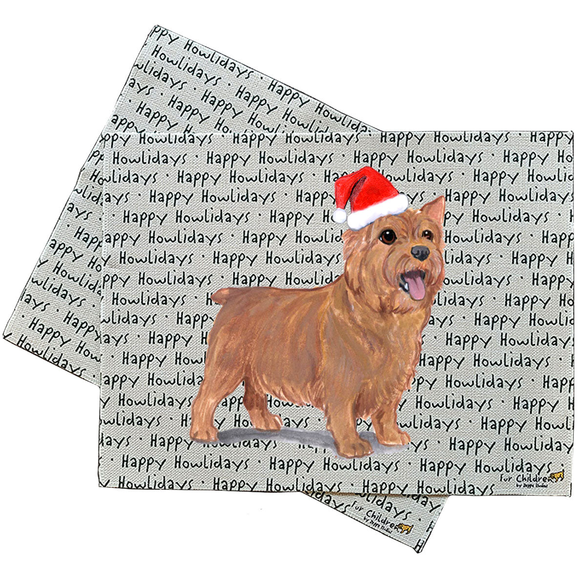 Norwich Terrier Howliday Placemats
