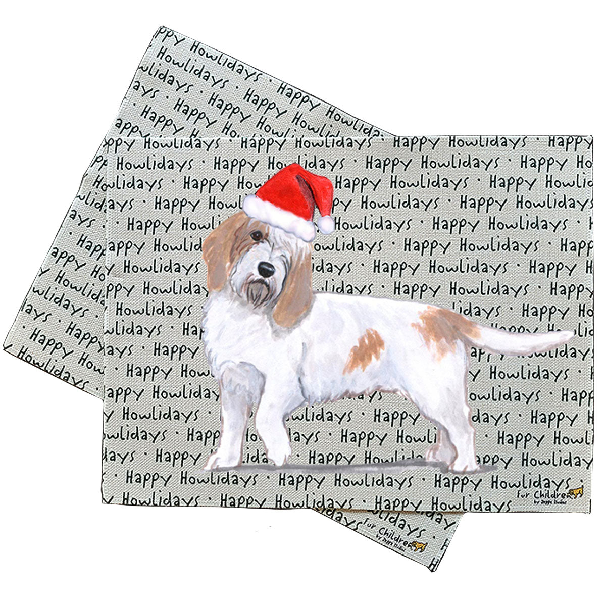 Petite Basset Griffon Vendeen Howliday Placemats