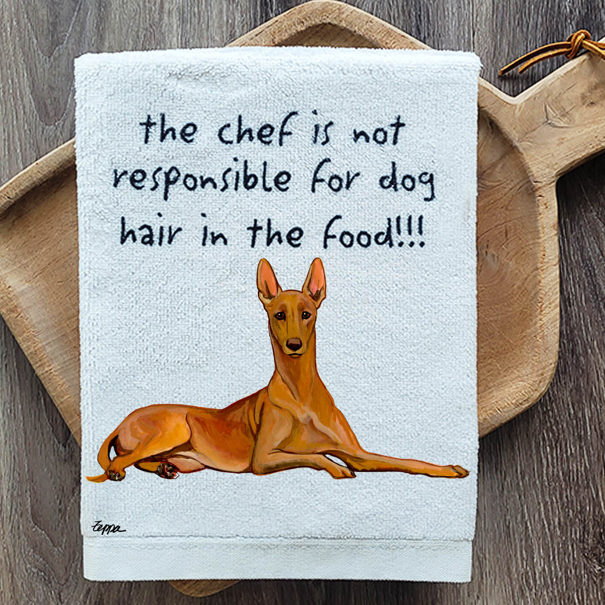 Pawsitively Adorable Pharaoh Hound Kitchen Towel