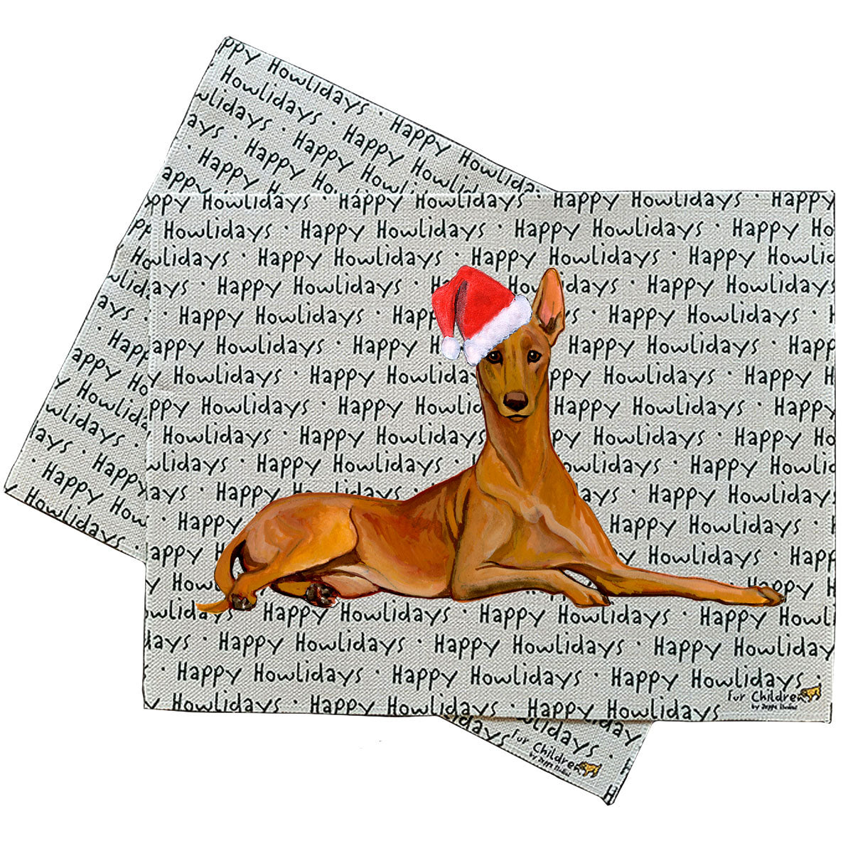 Pharaoh Hound Howliday Placemats