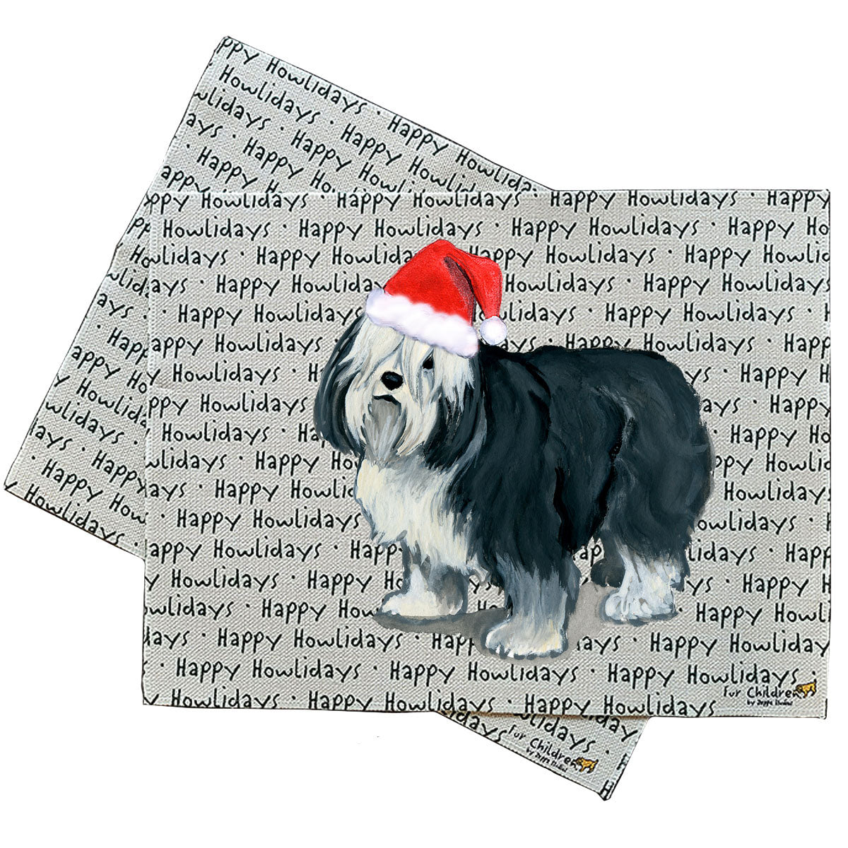 Polish Lowland Sheepdog Howliday Placemats