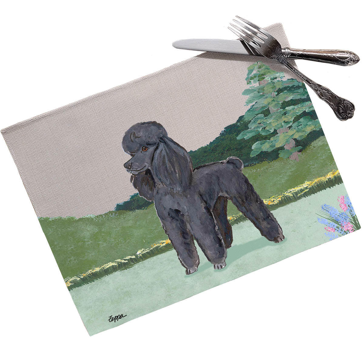 Poodle Scenic Placemats