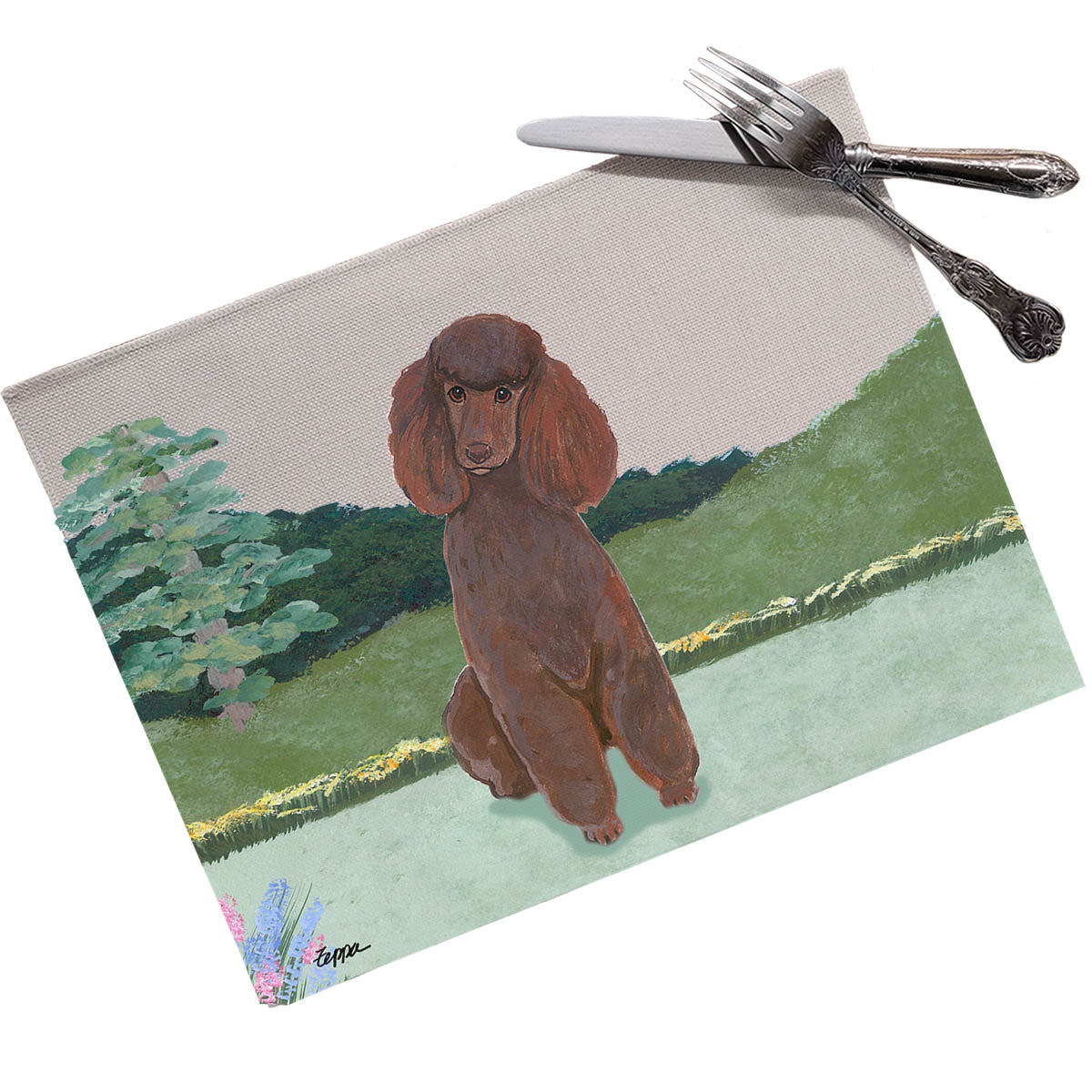 Poodle Scenic Placemats