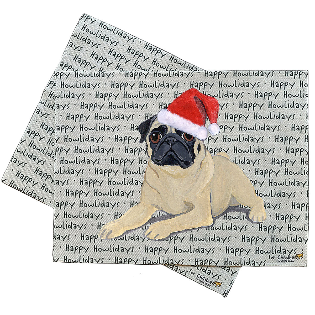 Pug Howliday Placemats