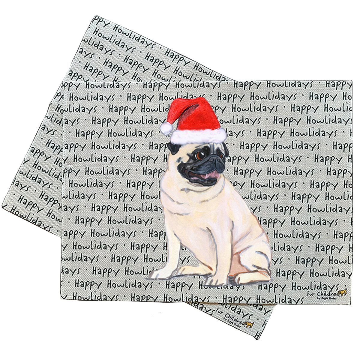 Pug Howliday Placemats