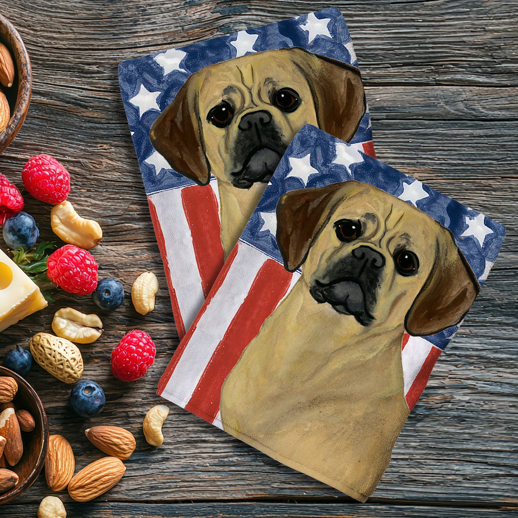 Puggle Americana Kitchen Towel Set