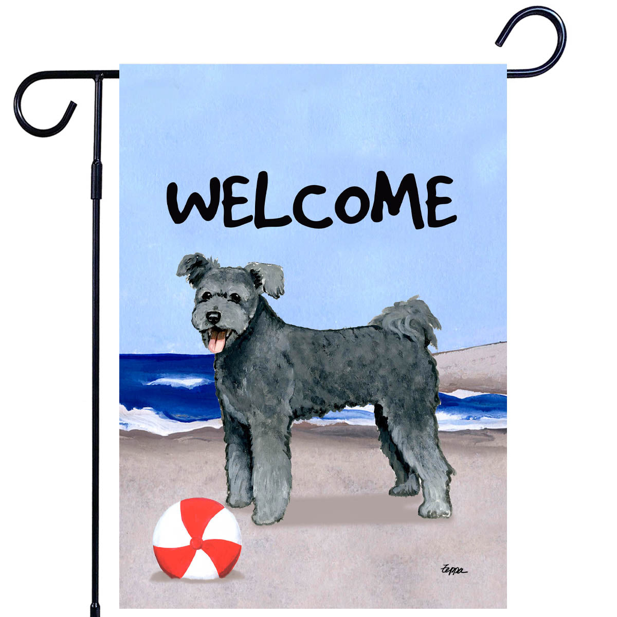 Pumi Welcome Garden Flag