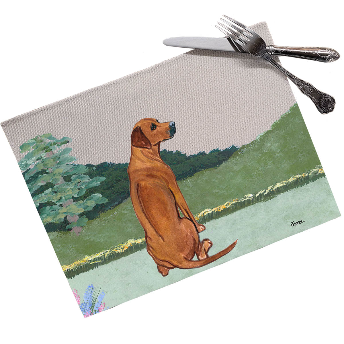 Rhodesian Ridgeback Scenic Placemats