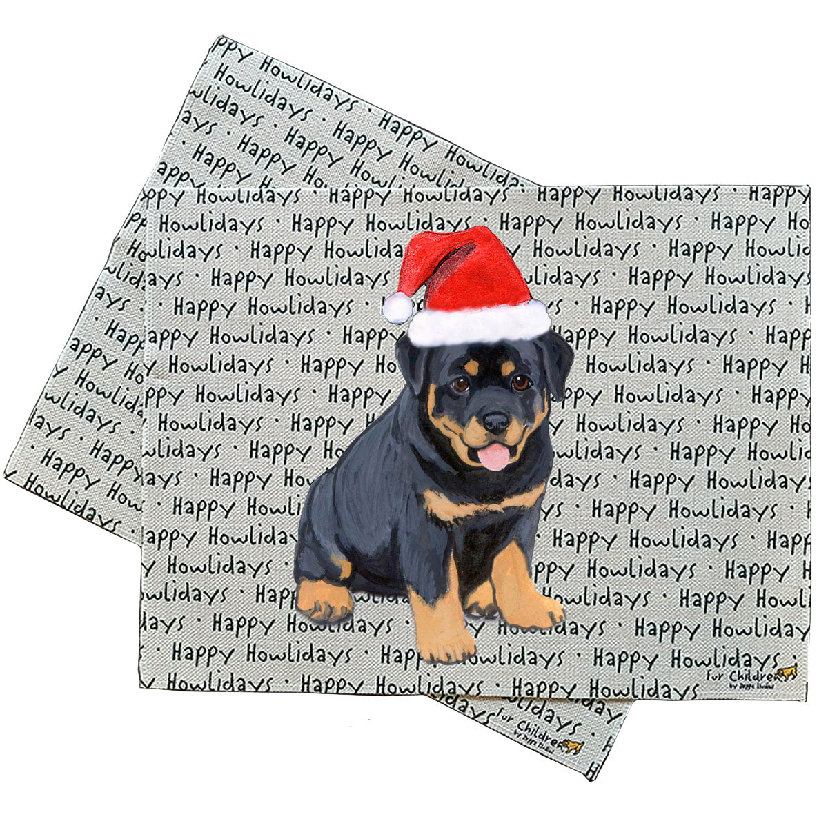 Rottweiler Howliday Placemats