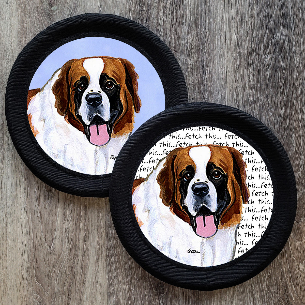 Saint Bernard FotoFrisby Flying Disk Dog Toy