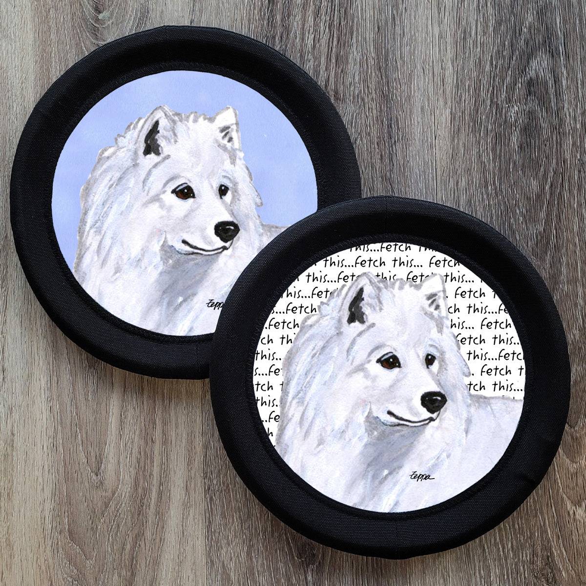 Samoyed FotoFrisby Flying Disk Dog Toy
