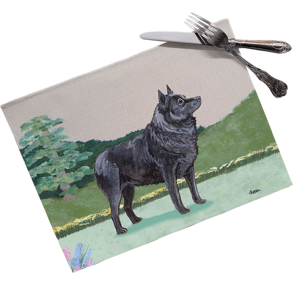 Schipperke Scenic Placemats
