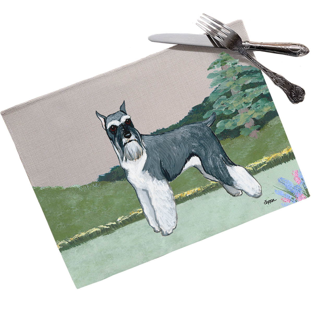 Schnauzer Scenic Placemats