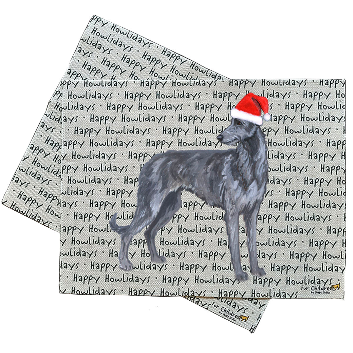 Scottish Deerhound Howliday Placemats