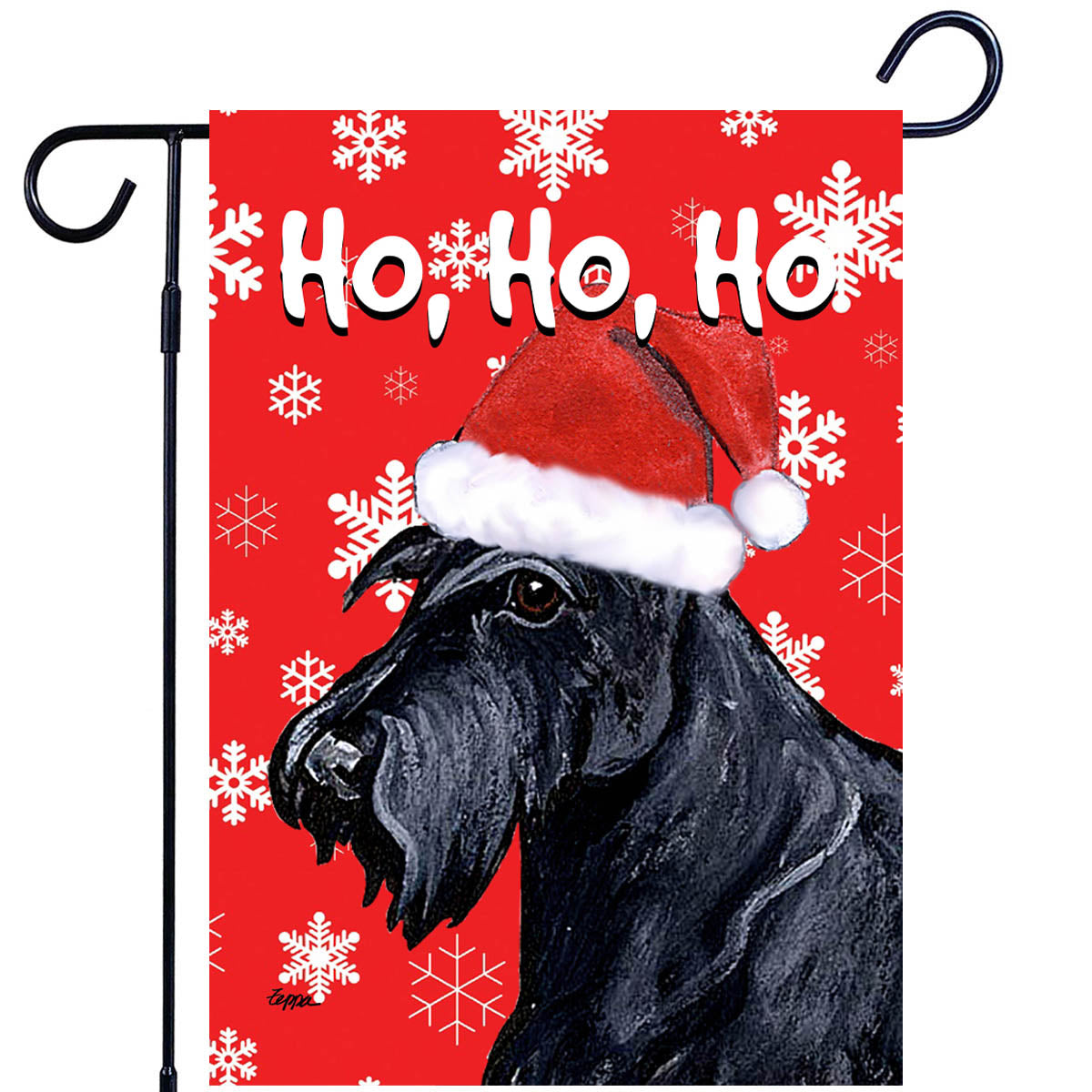 Scottish Terrier Ho Ho Ho Garden Flag