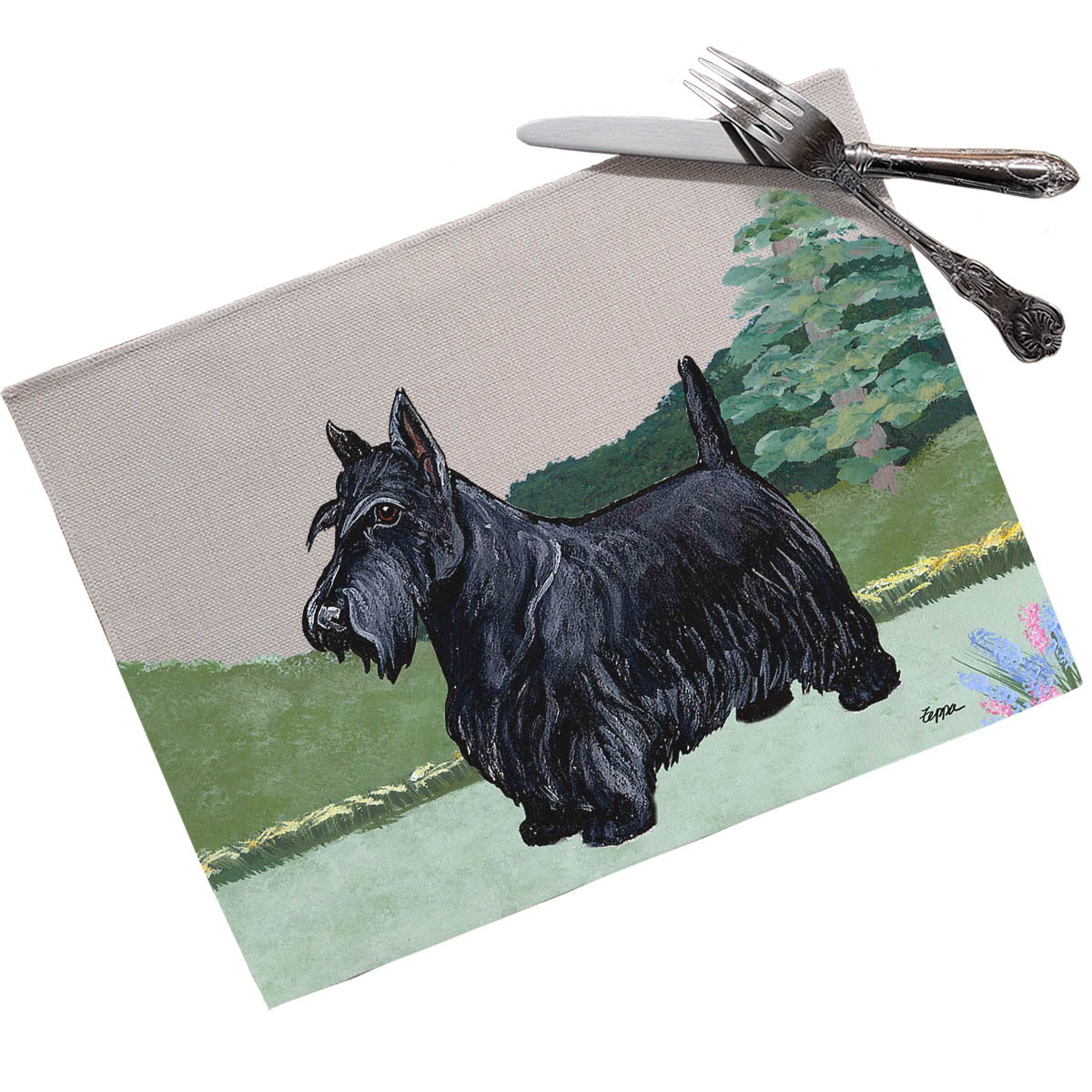 Scottish Terrier Scenic Placemats