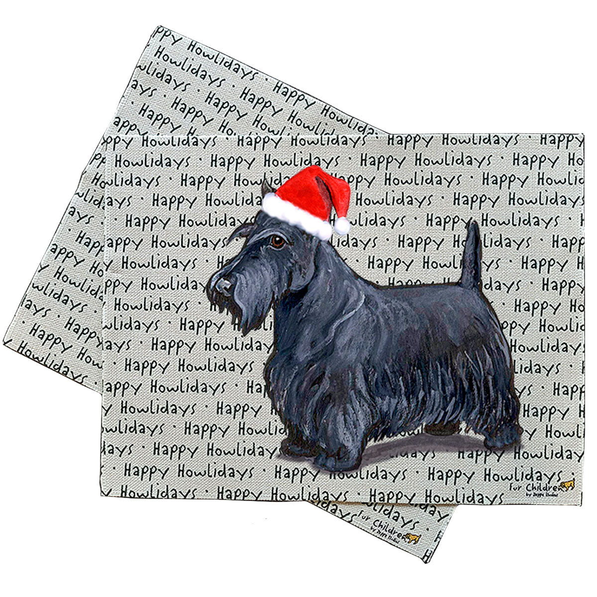 Scottish Terrier Howliday Placemats
