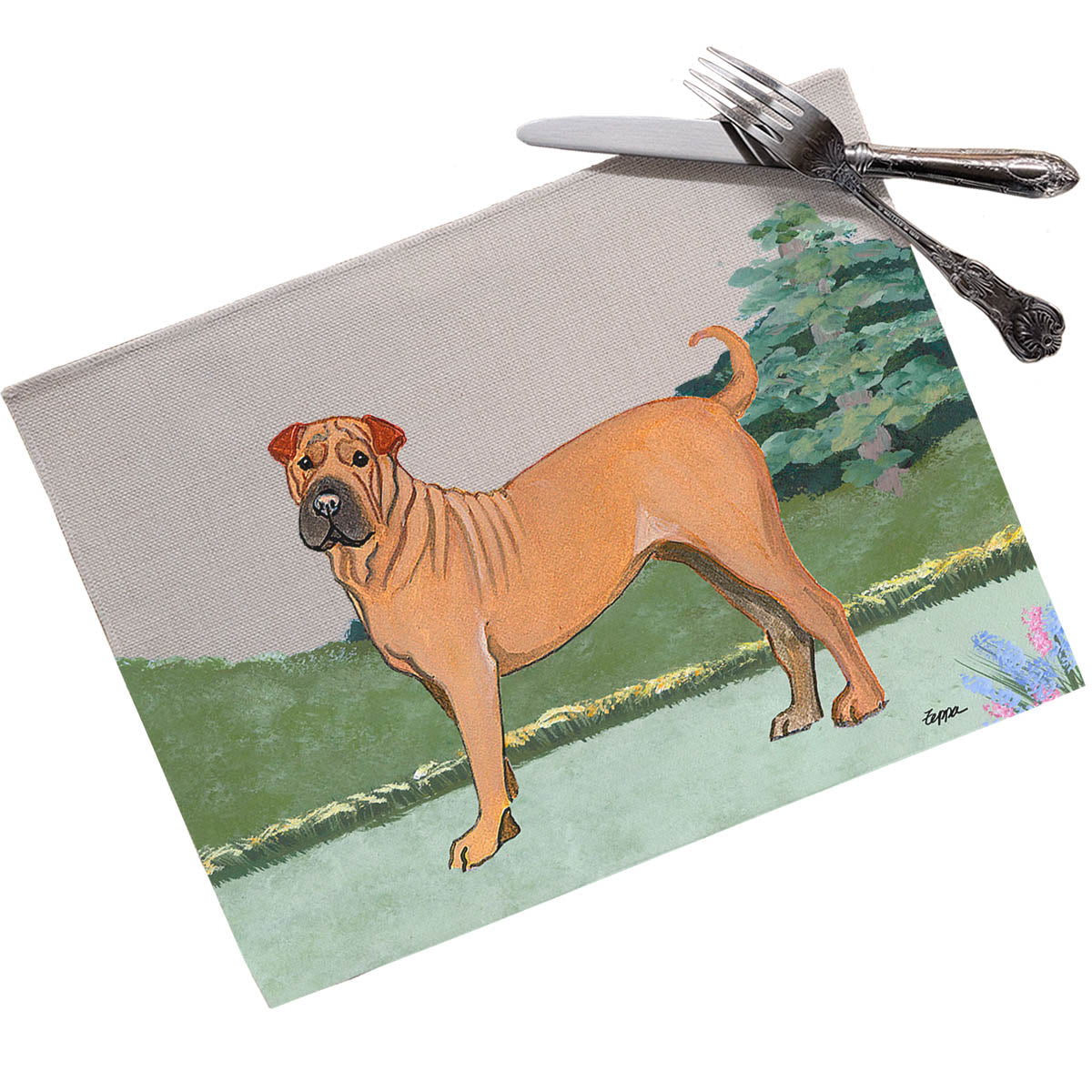 Shar-Pei Scenic Placemats