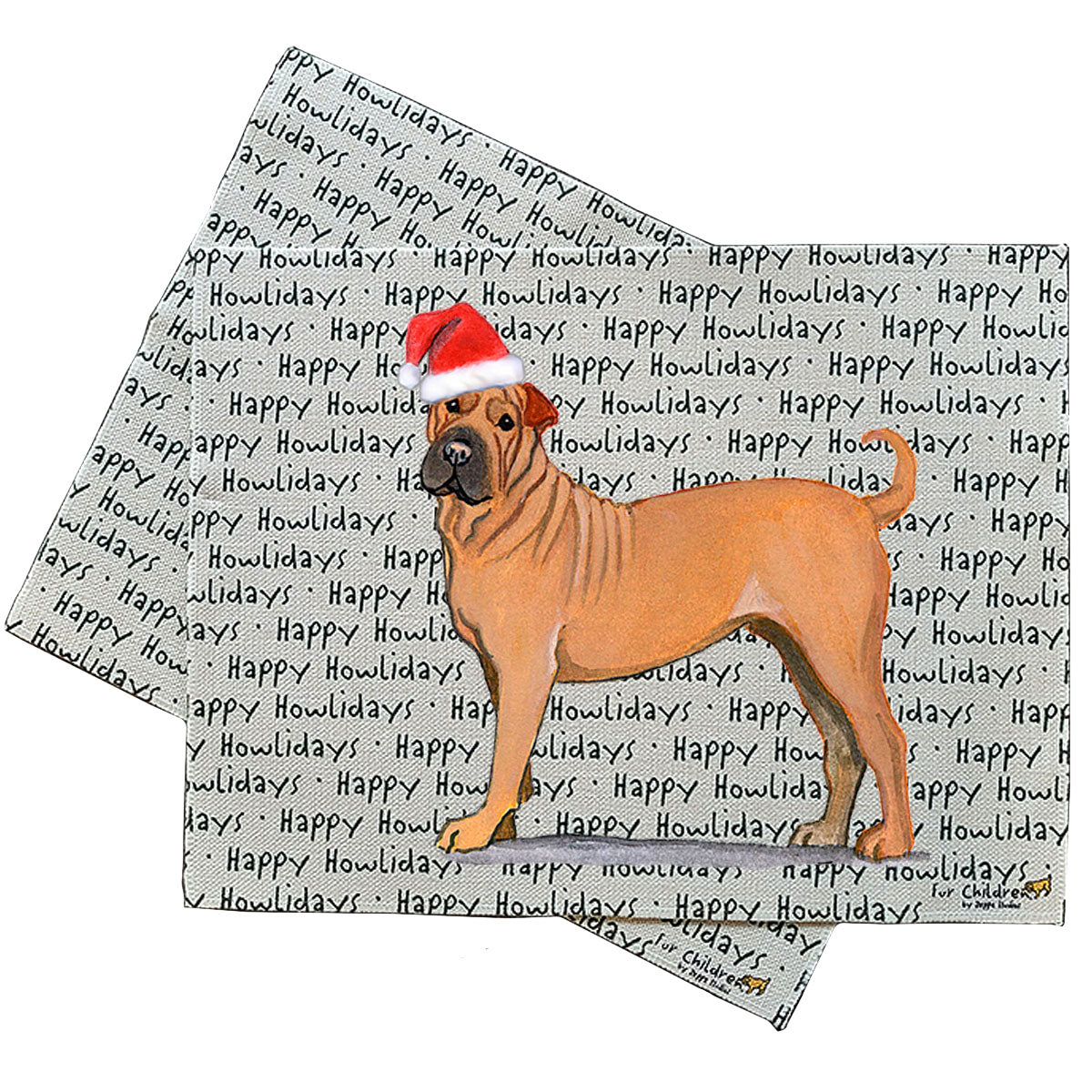 Sharpei Howliday Placemats