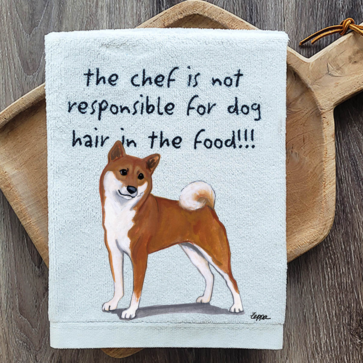 Pawsitively Adorable Shiba Inu Kitchen Towel