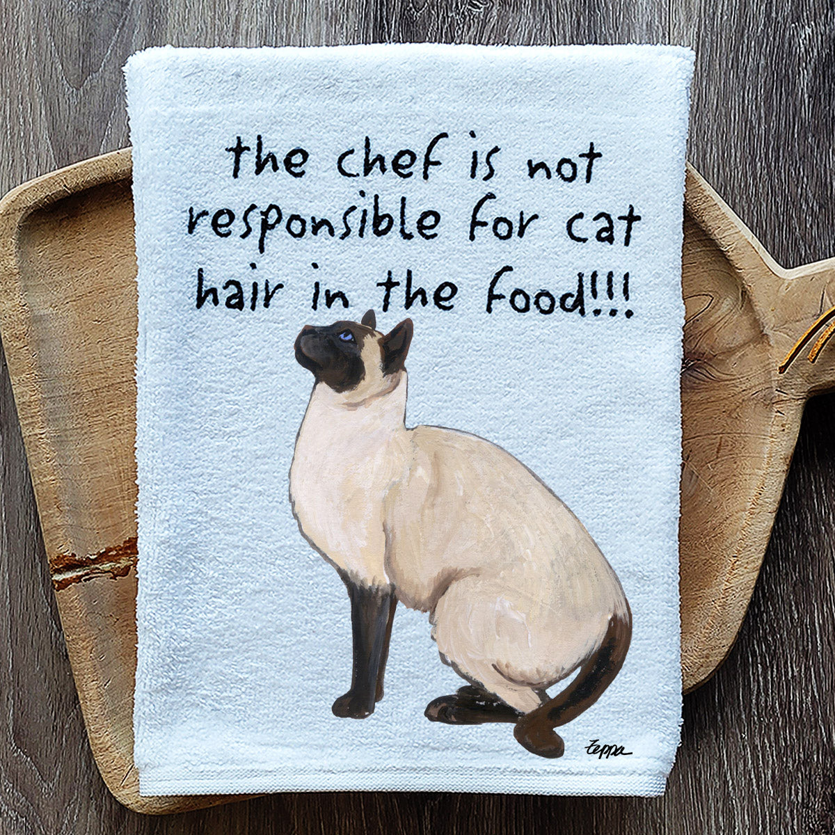 Siamese Cat Kitchen Towel