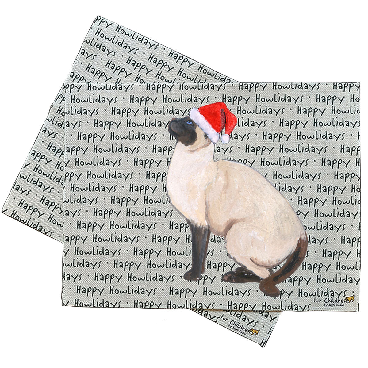 Siamese Cat Howliday Placemats