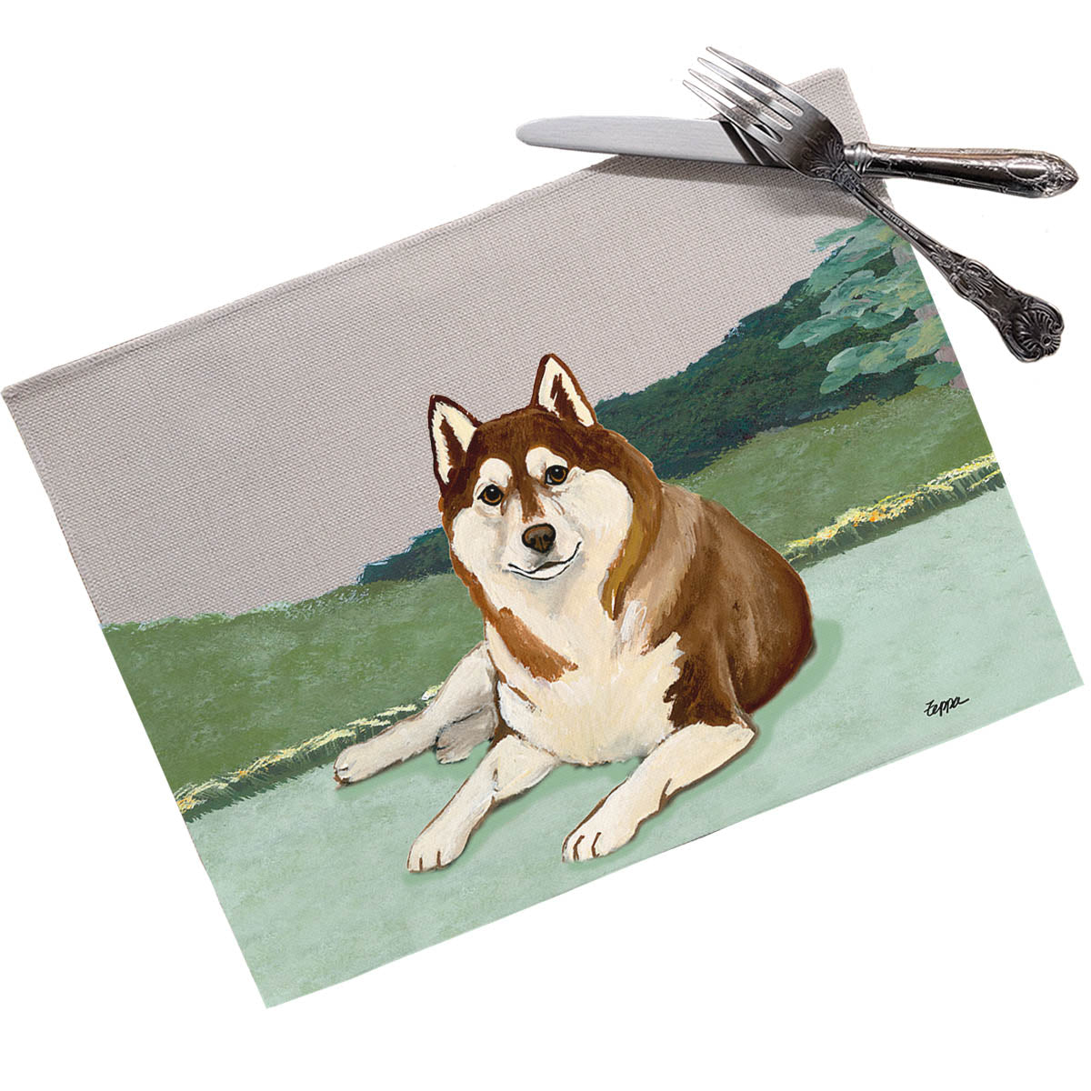 Siberian Husky Scenic Placemats