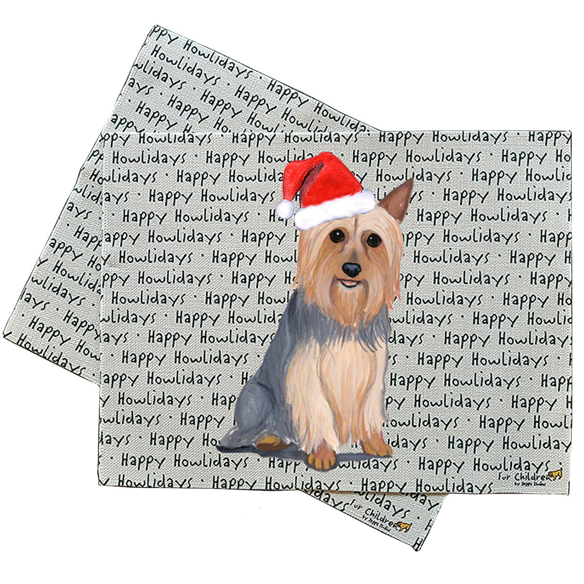 Silky Terrier Howliday Placemats