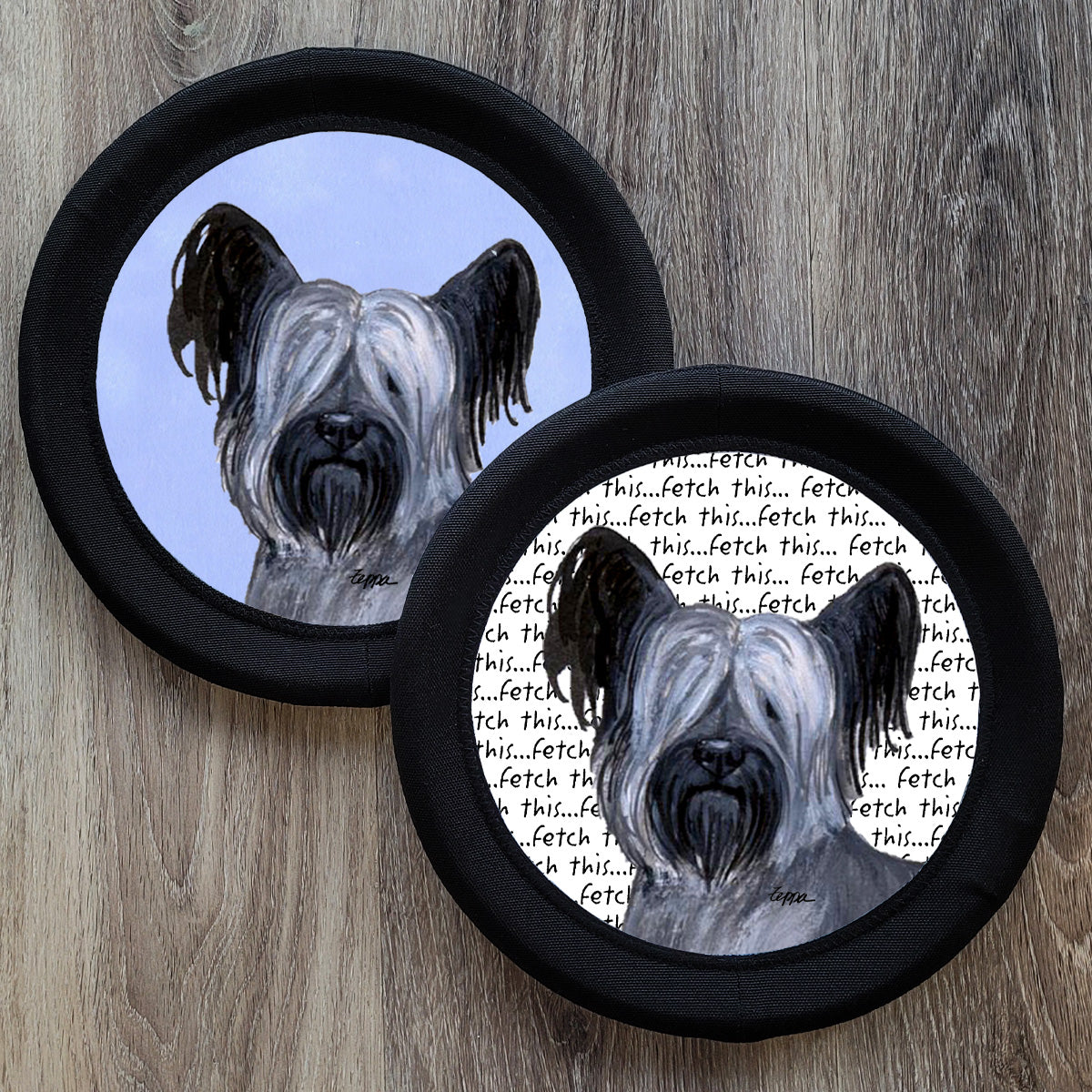 Skye Terrier FotoFrisby Flying Disk Dog Toy