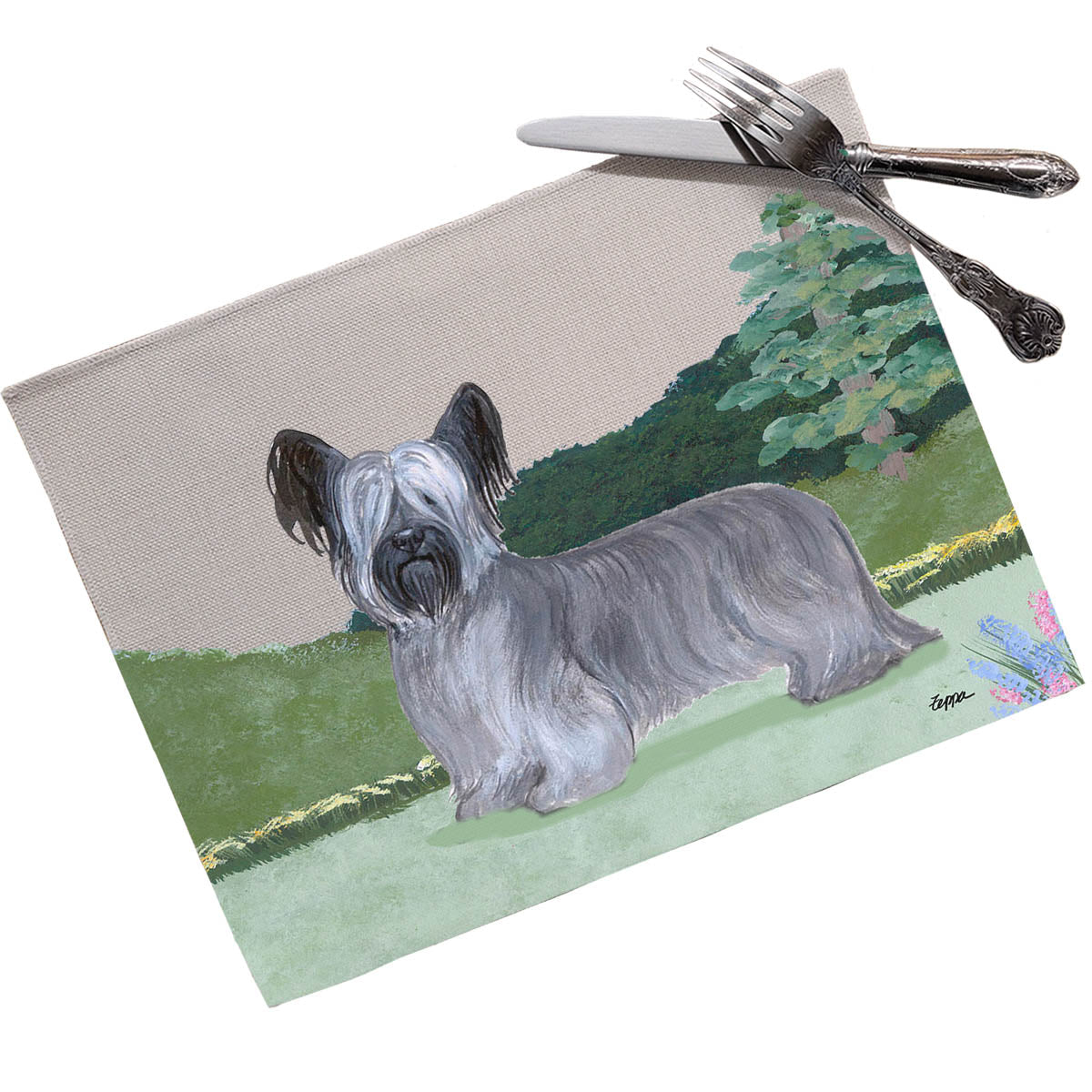 Skye Terrier Scenic Placemats