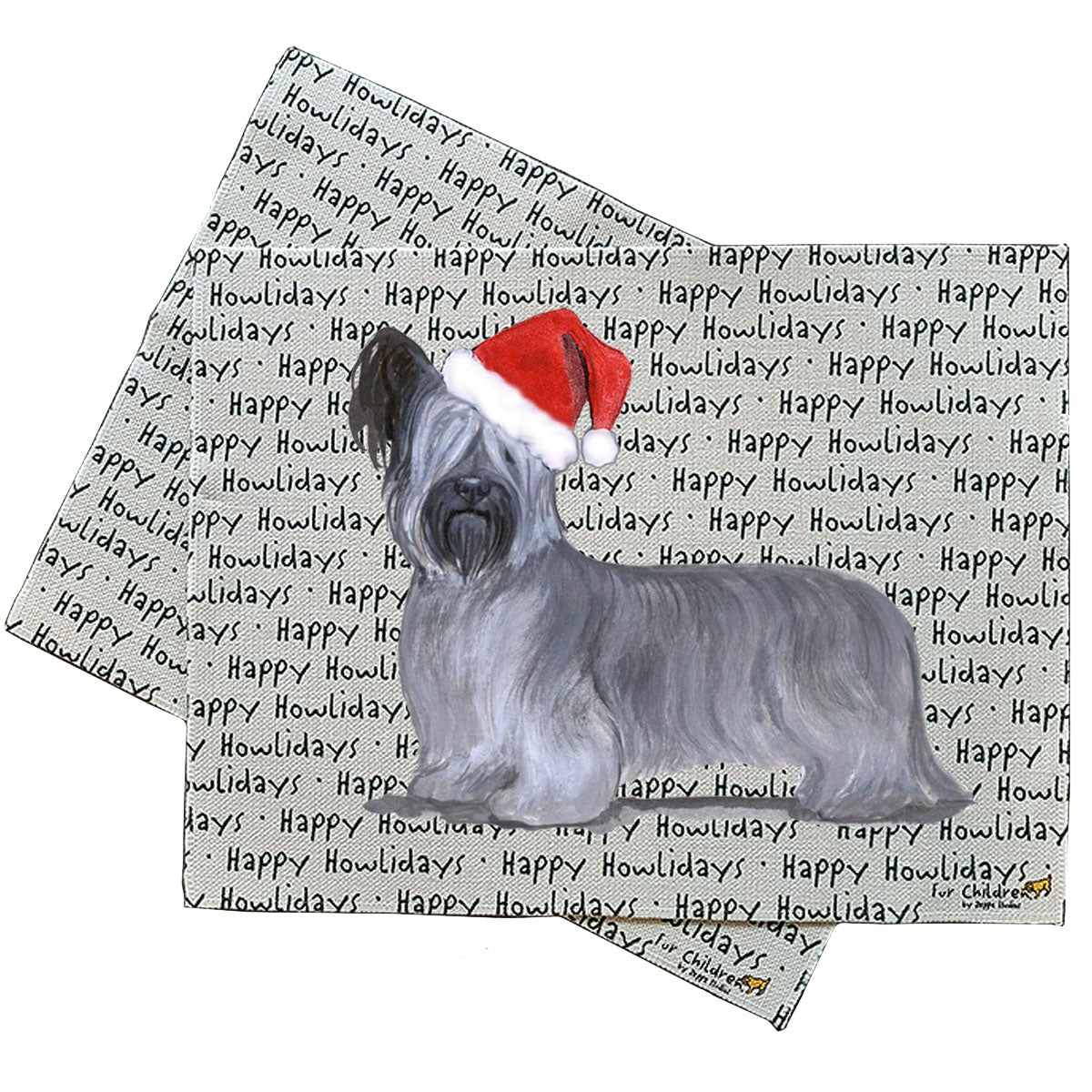 Skye Terrier Howliday Placemats