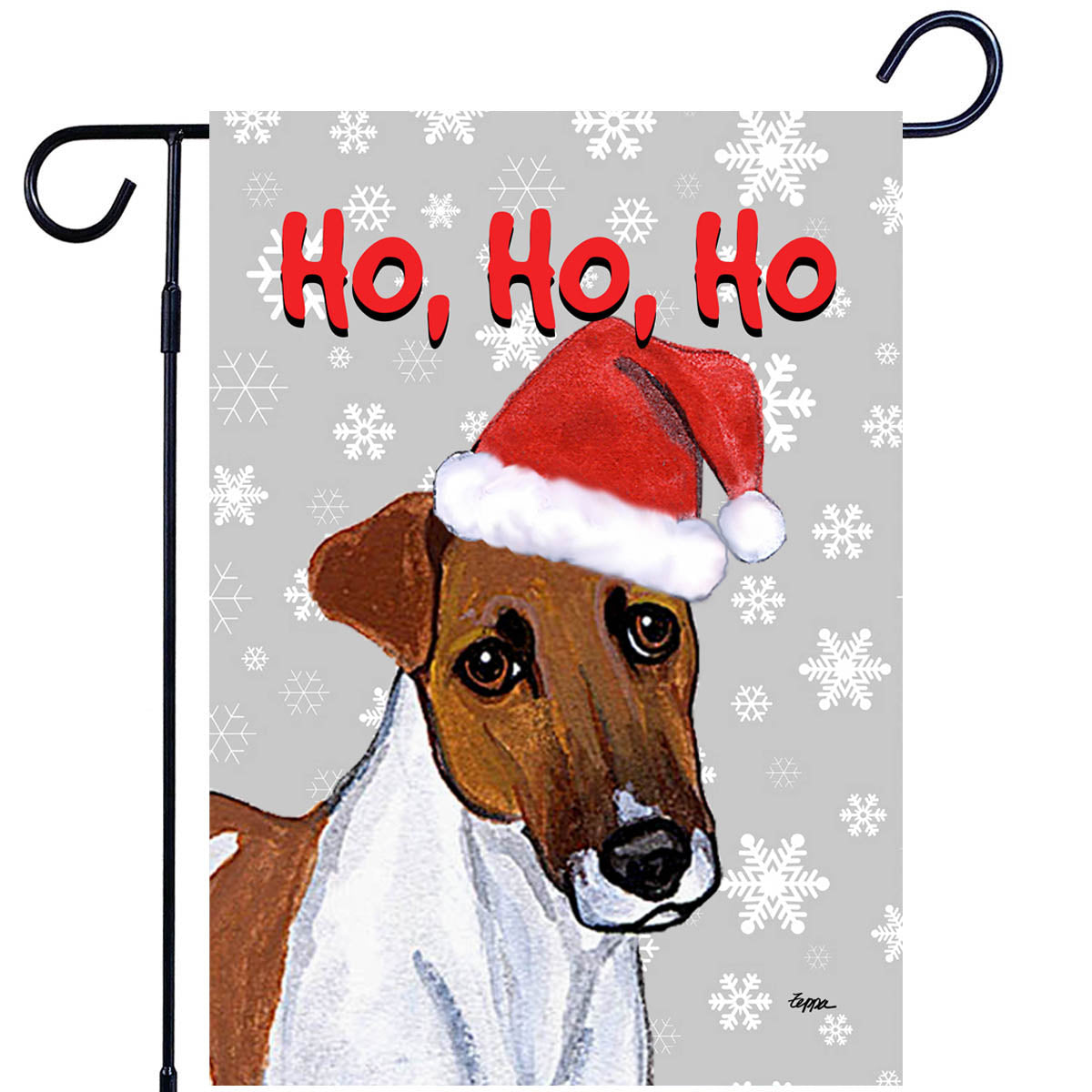Smooth Fox Terrier Ho Ho Ho Garden Flag