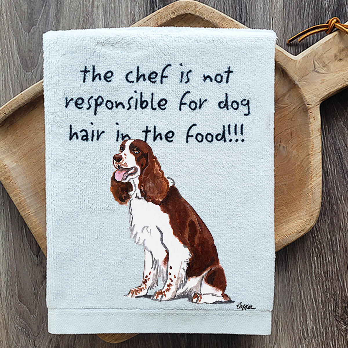 Pawsitively Adorable Springer Spaniel Kitchen Towel