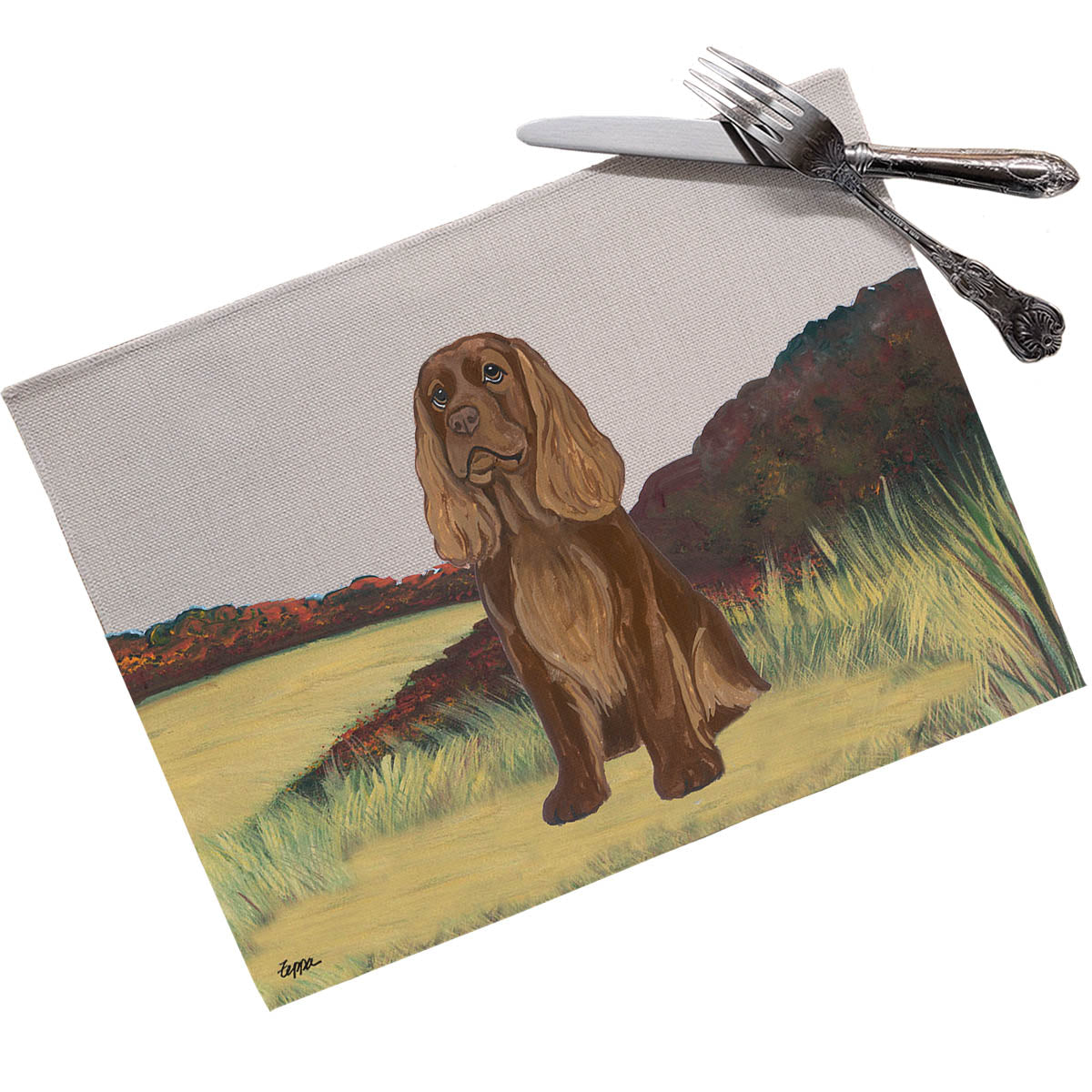 Sussex Spaniel Scenic Placemats