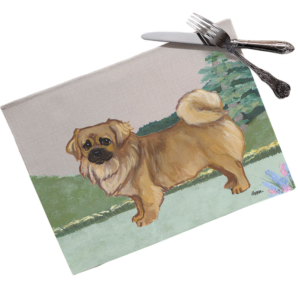 Tibetan Spaniel Scenic Placemats