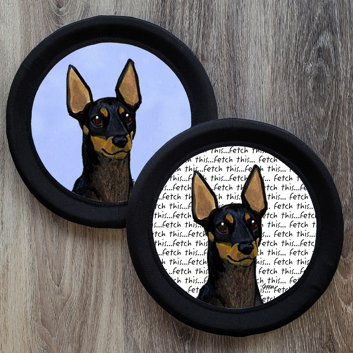 Toy Manchester Terrier FotoFrisby Flying Disk Dog Toy