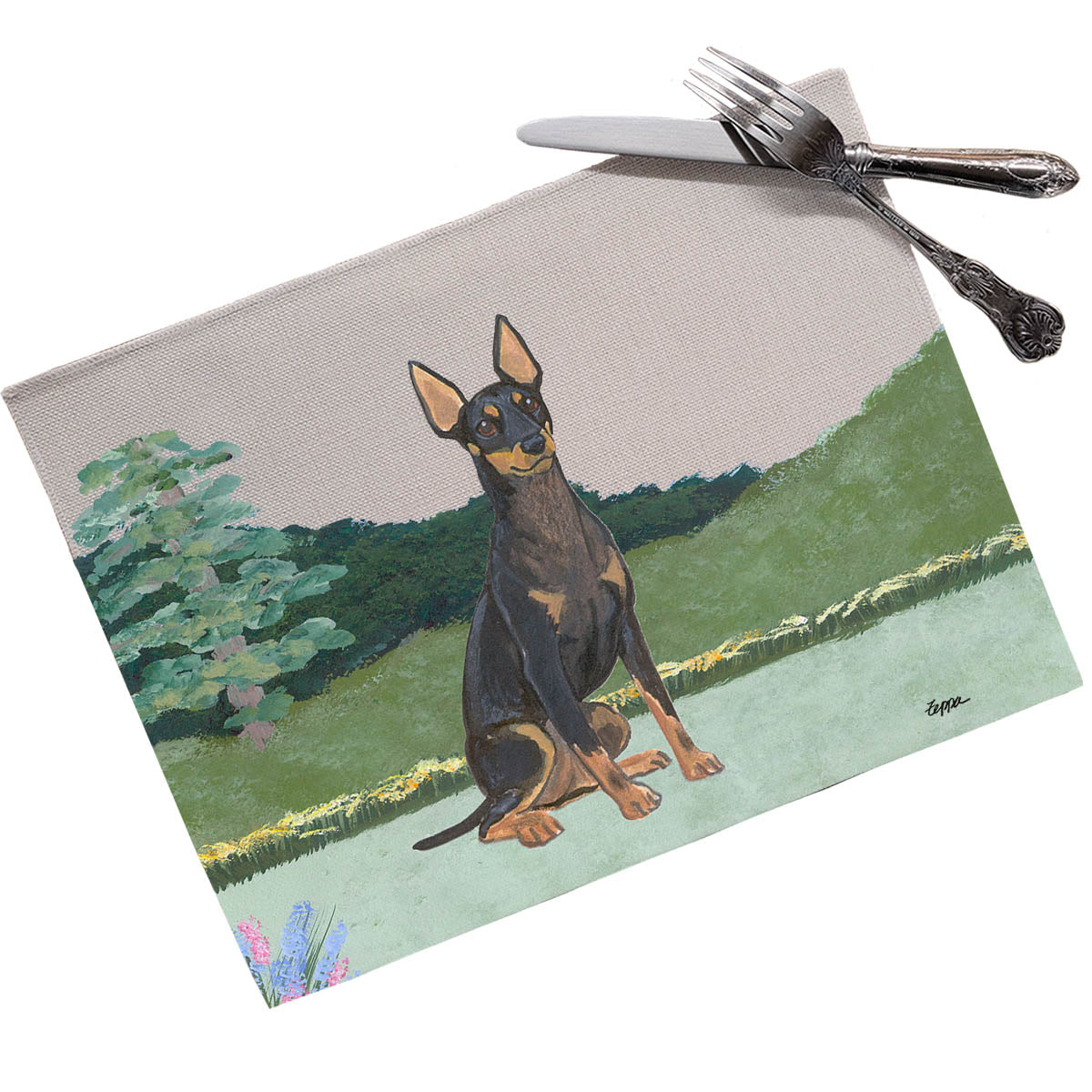 Toy Manchester Terrier Scenic Placemats
