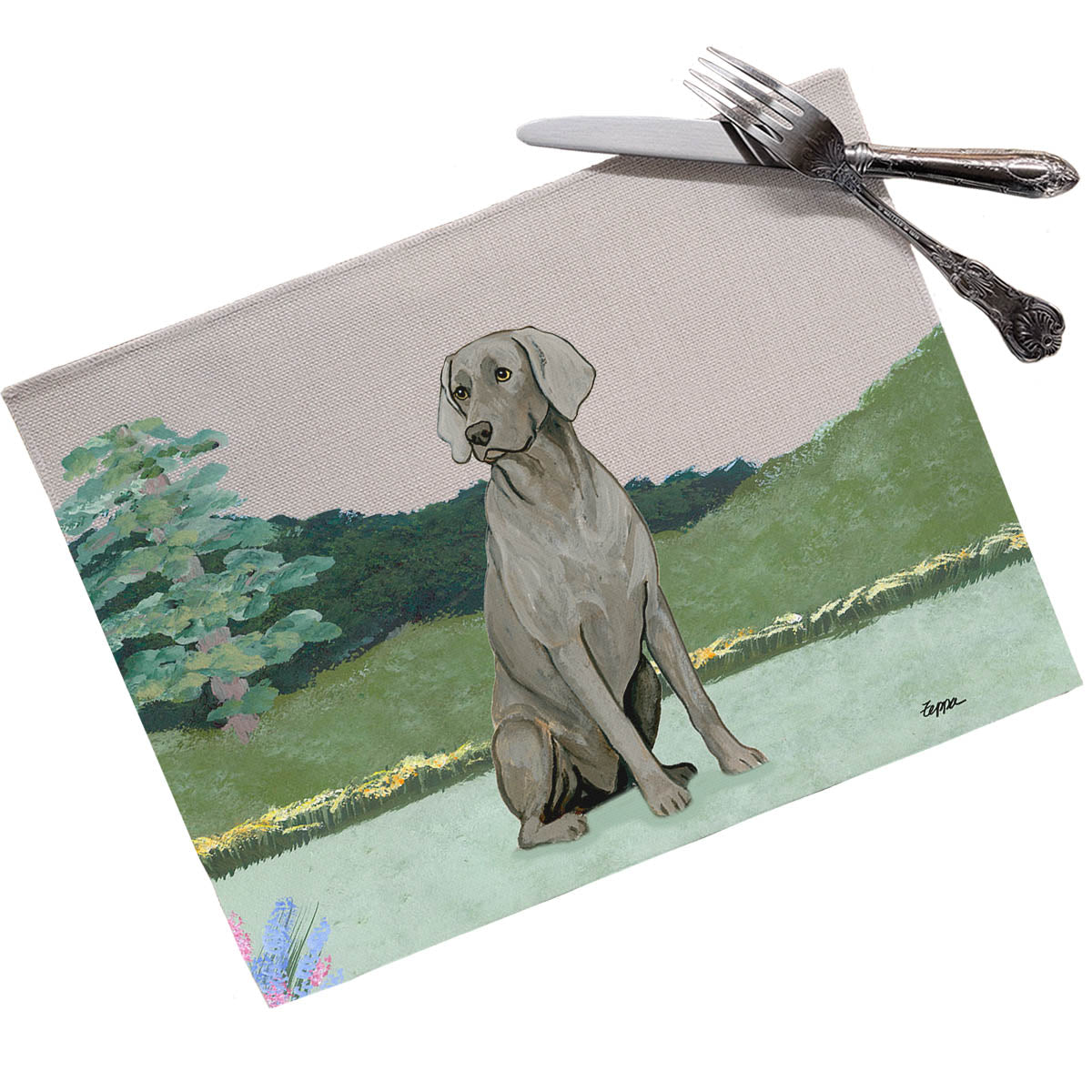 Weimaraner Scenic Placemats