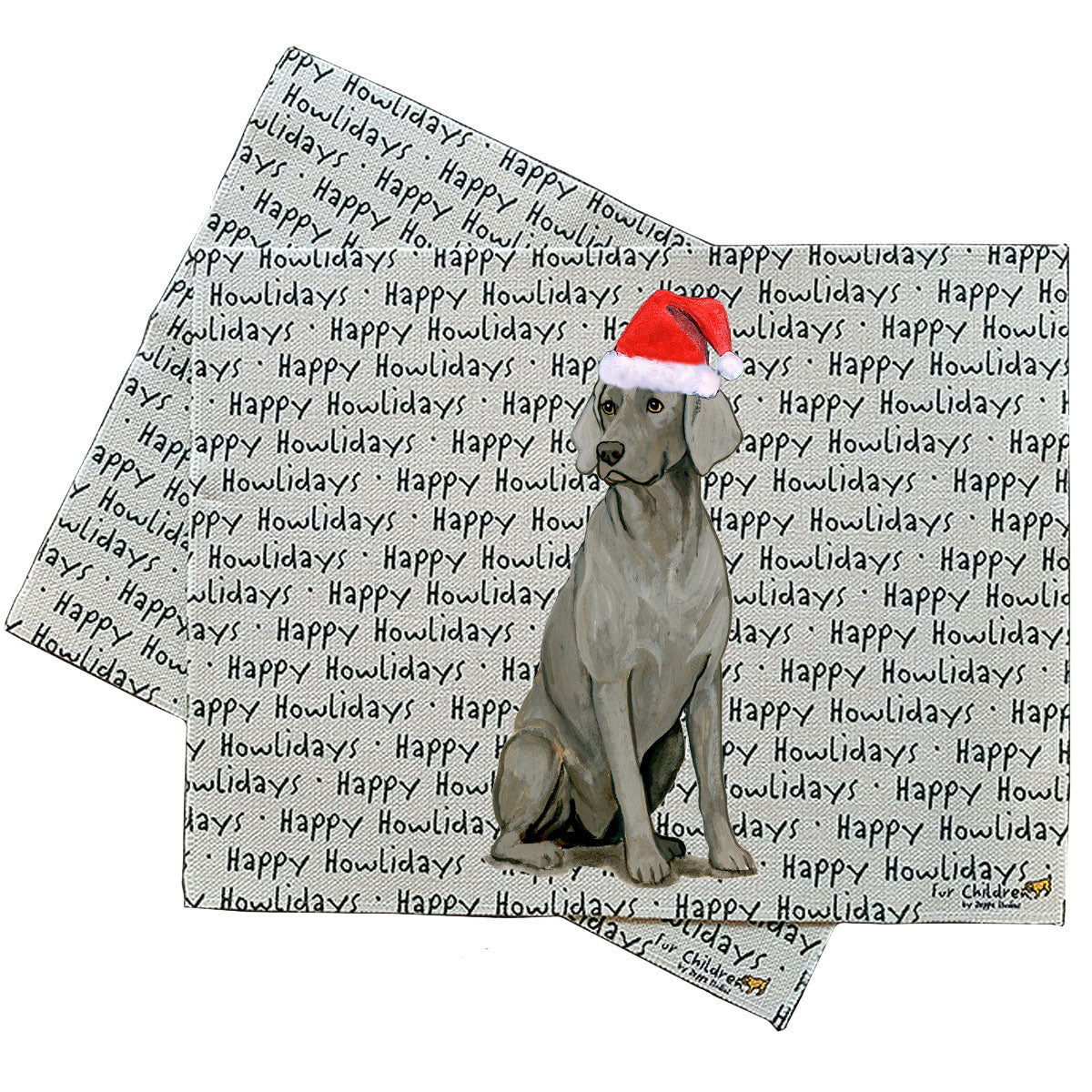 Weimaraner Howliday Placemats