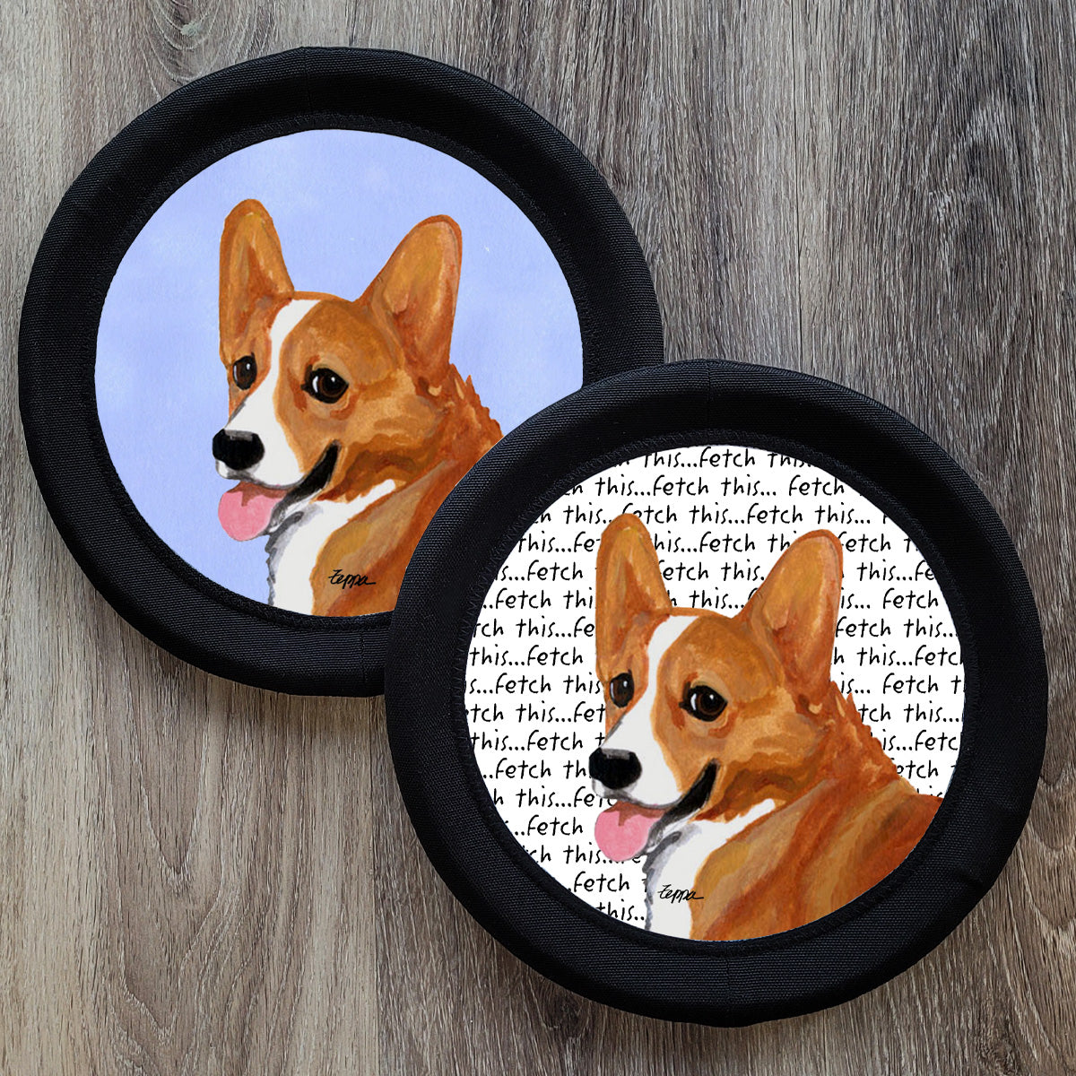 Red Pembroke Welsh Corgi FotoFrisby Flying Disk Dog Toy