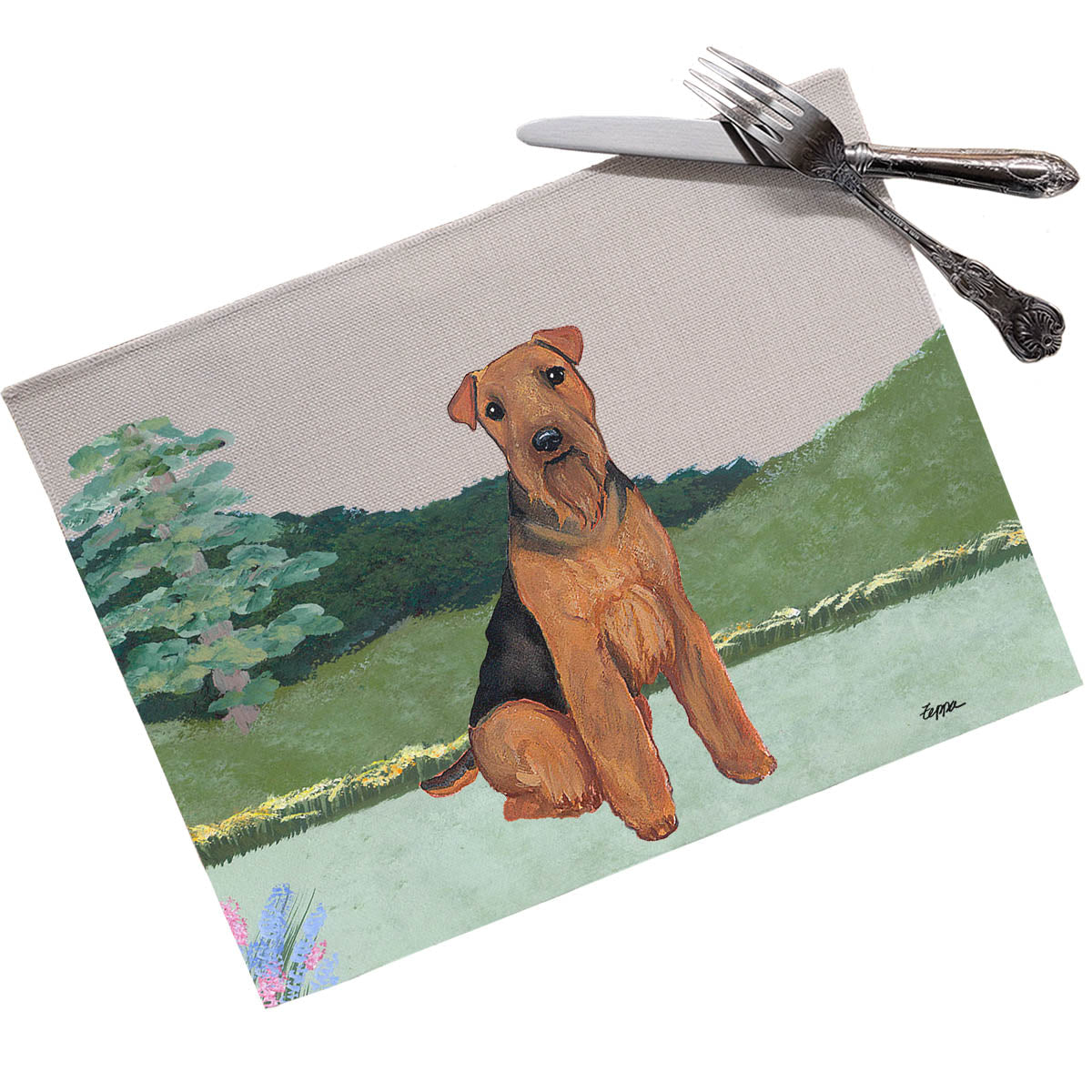 Welsh Terrier Scenic Placemats