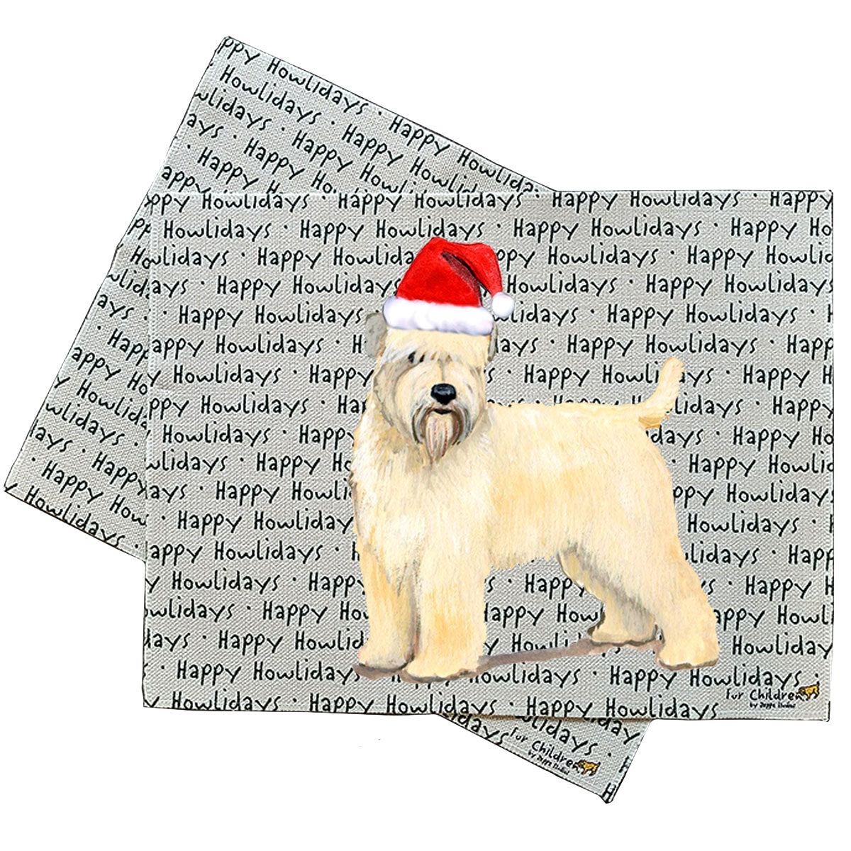Wheaten Terrier Howliday Placemats