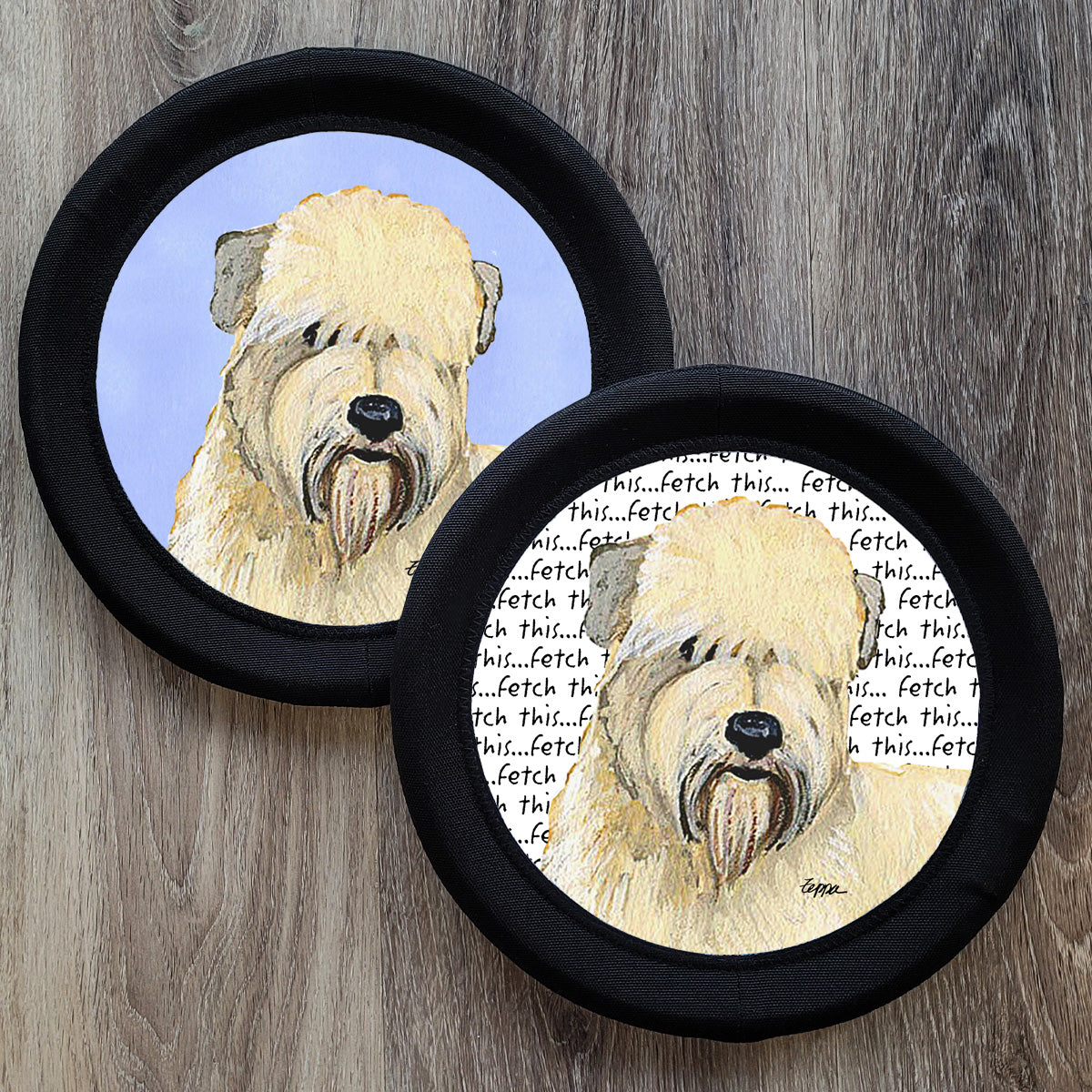Soft Coated Wheaten Terrier FotoFrisby Flying Disk Dog Toy