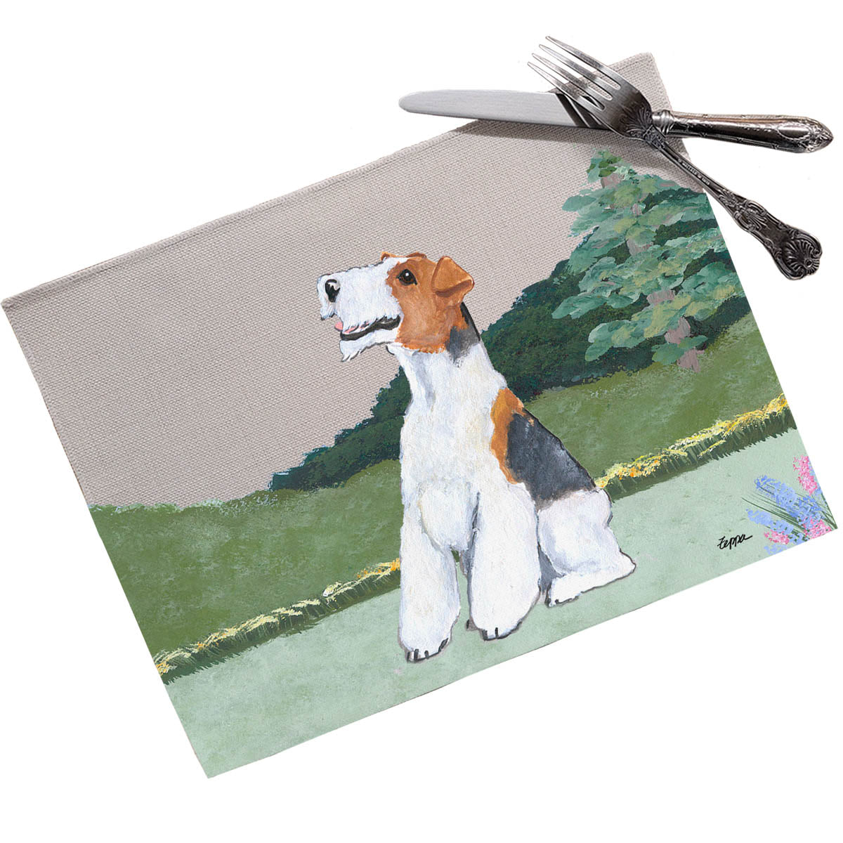 Wire Fox Terrier Scenic Placemats